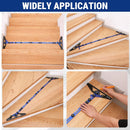 WORKPRO Stair Tread Template Tool, Aluminum Alloy Stair Tread Jig with Triangular Structure Brace, 10.1" to 56.3" Adjustable Length Stair Measuring Tool, Stair Tread Gauge for Stairs, Floor, Cabinets