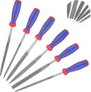 WORKPRO 6-Piece Needle File Set, Mini Precision Files for Metal, Wood & Plastic | Carbon Steel Files with Non-Slip Handles for Precise Filing of Metal, Wood, Plastic, Jewelry, Crafts, and DIY Projects