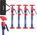 WORKPRO Cabinet Jack Support Pole, 18.5" to 29.5" Steel Telescopic Quick Support Rod Adjustable 3rd Hand Support System with 154 lbs Capacity for Cabinet Jack, Drywall Jack& Cargo Bars, 4-Pack