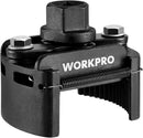 WORKPRO Universal Oil Filter Wrench (2-3/8 to 3-1/8") Adjustable with Auto-Clamp Spring, Oil Filter Removal Tool, Oil Filter Change Set, Ideal for Engine Filters, Conduit, & Fittings