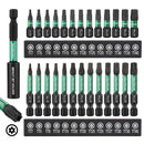 WORKPRO 27pcs Impact Torx Bit Set (TT7-TT40), Security Torx Bit Set, CNC Machined S2 Steel Tamper Proof Torx Bit with Magnetic Tip, 1/4" Hex-Shank, 1"&2" Long Star Bits with Extension and Storage Box