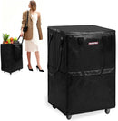 WORKPRO Large Rolling Grocery Bag, 36-Gallon Tote with 5 Wheels, 110 lbs Capacity, Dual Carry, Wide Zipper & Extra Storage for Shopping, Laundry & Moving