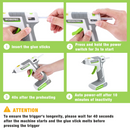 WORKPRO 7.2V Cordless Hot Melt Glue Gun Kit - Pink Ribbon