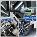 WORKPRO 5PCS Impact Socket Set 1/2" Drive, Lug Nut Socket Set, Wheel Socket Set Cr-Mo Steel, Includes 1PC 3" Extension Bar & 4PCS Flip Sockets of 6 Metric and SAE Sizes