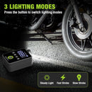 WORKPRO Mini Electric Bike Pump, 140 PSI Portable Bicycle Tire Pump with Gauge, Digital Display, Auto Shut-Off, 3 Modes, LED Light, Fast Inflate Bike Tire Pump for Motorcycle, Bicycle, Balls