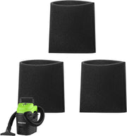 Black foam wet vacuum filter block, square shape with open top side