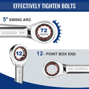 WORKPRO 14-Piece Ratcheting Combination Stubby Wrench Set