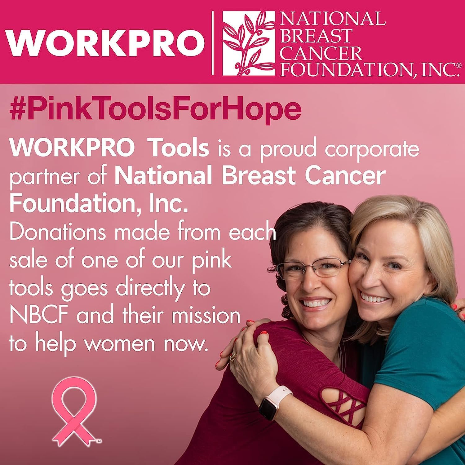 WORKPRO pink cordless mini hot glue gun with white glue stick and nozzle tip