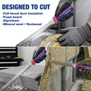 WORKPRO 11-Inch Insulation Knife, Stainless Steel Blade Insulation Cutter, Double Side Serrated Sharp Duct Knife for Heat Material Foam, RockWool, Styrofoam, Sod Cutter Garden Knife for Lawn Repair