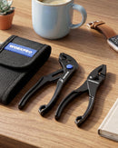 WORKPRO 2-Piece Mini Pliers Set, 4-Inch Slip Joint Plier & Water Pump Plier | Heavy-Duty Alloy Steel, Anti-Rust Coating, Pliers Pouch, Compact Size, Lightweight & Portable