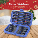 WORKPRO 16-Piece Magnetic Nut Driver Set and Bit, 6" Long Nut Drivers, Metric & SAE Nut Drivers for Impact Drill, Long Shank Nut Driver Bits, 1/4"Hex Shank, Long Power Bits, PH2, with Sturdy Tool Box