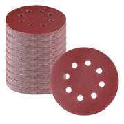 Maroon 8-hole hook-and-loop sanding disc stack