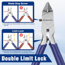 WORKPRO 4.7" Model Nippers Tool, Ultra-thin Single Blade Nipper for Plastic Model, Non-slip Sprue Cutter for Model Building Repairing and Fixing