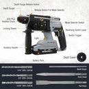 WORKPROX 20V Cordless Rotary Hammer Drill, 7/8" SDS-Plus, 2.0J Hammer Drill for Concrete with 4 Functions, Brushless Motor, 4.0Ah Battery & LED Light, Lightweight SDS Hammer Drill for Home Use