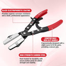WORKPRO 3-Piece Ratcheting Hose Pinch Off Pliers Set, 8", 10", 12" Pliers | Locking Hose Clamp Pliers with Storage Bag, Ergonomic Grip - for Radiator, Coolant, Automotive, Fuel Lines