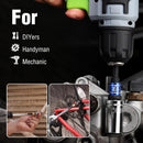 WORKPRO Impact Grade Socket Adapter Set, 1/4", 3/8", & 1/2" Drive, Extension Driver Bit With Holder, for Power Drill to High Torque Impact Wrench, 6PCS