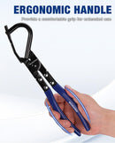 WORKPRO Exhaust Hanger Removal Tool, Heavy-Duty Exhaust Hanger Pliers | Non-Slip Grip, For Rubber Exhaust Hangers Muffler Hanger, Compatible with Most Domestic & Imported Exhaust Systems