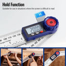 WORKPRO Digital Angle Finder, 7-Inch / 200 mm Stainless Steel Angle Finder Tool with Lock & Hold Function, Precision Measuring Tool with Bag for Woodworking, Carpentry, Construction Projects