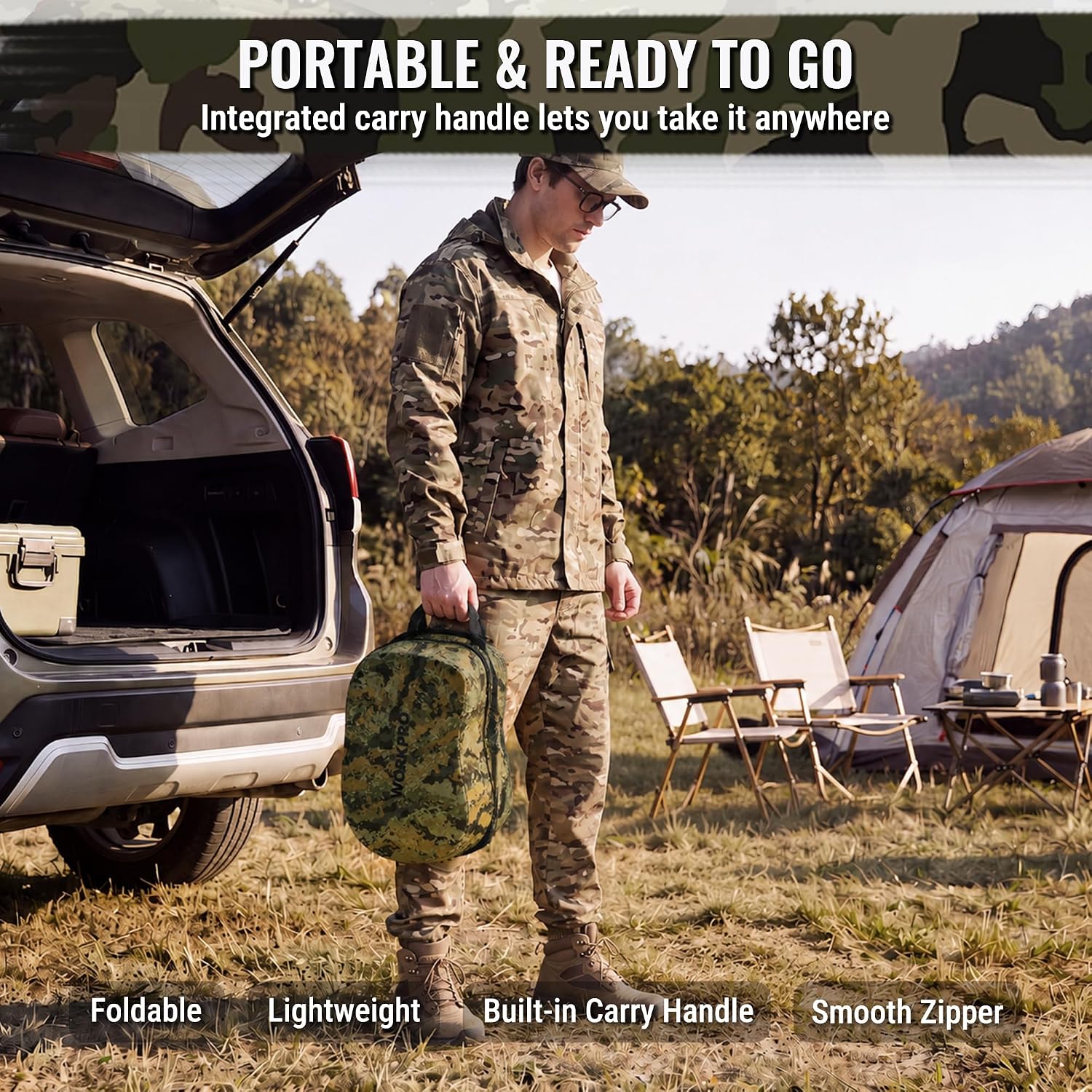 WORKPRO Hunting Seat Cushion, Camo