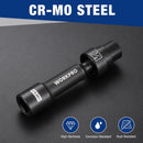 WORKPRO 1/2" Drive Driveline Socket | 12-Point SAE 1/2" Swivel Socket, CR-MO Steel Driveline Limited Clearance Socket Set for Automotive and Mechanical Use