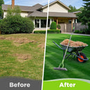 WORKPRO Thatch Rake, 15-Inch Thatching Rake for Lawns with 5FT Handle | Heavy Duty Dethatcher Rakes with Adjustable Head for Removing Dead Grass and Clippings, Loosening Soil
