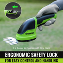 WORKPRO 2 in 1 Handheld 3.6V Electric Cordless Shrubbery Trimmer Hedge Shears/Grass Cutter - Pink Ribbon