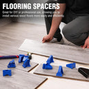 WORKPRO 40-Pack Floor Spacers, 2 in 1 Laminate Flooring Spacers with 1/2" & 1/4" Gaps, Wood Floor Install Tool for Laminate, Vinyl Plank, Tiles, Hardwood, Floating Flooring