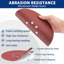 WORKPRO 50-Piece Sanding Discs Set 9-Inch 8 Hole Hook-and-Loop Sandpaper 6 Grades - 60, 80, 120, 150, 180, 240 Grits, Grinding Abrasive Sanding Disc for Drywall Sander Wood Furniture Finishing
