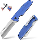 WORKPRO Utility Knife, Electrician and Folding Pocket Knife with Stainless Plain Edge for lineman Cable Skinning
