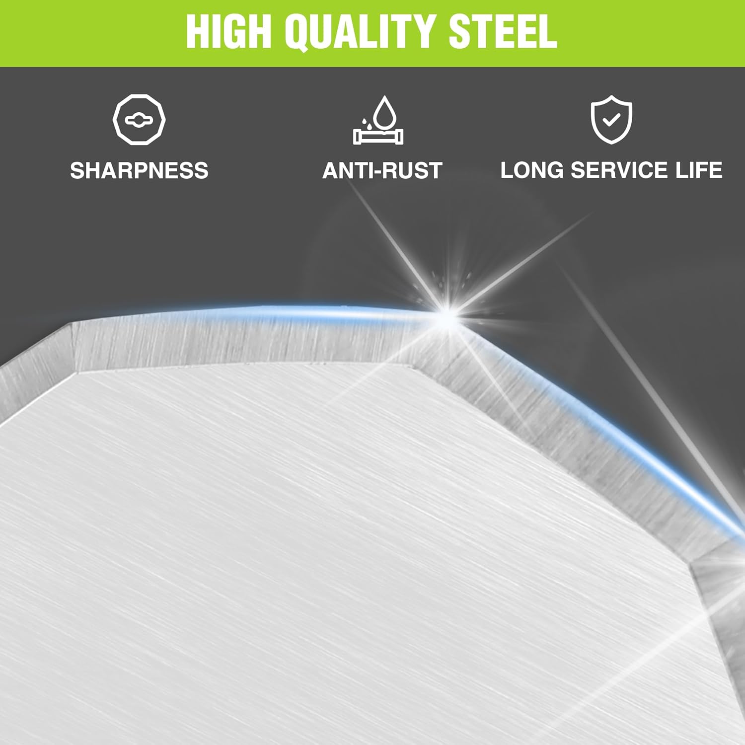 Steel rotary replacement blade disc for electric cordless scissors