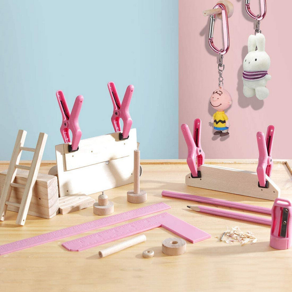 WORKPRO kid tools kit in pink with bag, innovation quality high-quality durable secure convenient