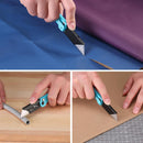 WORKPRO EDC Folding Utility Knife, Mini Box Cutter with Quick Open Axis Lock, Quick Change Blade Razor Knife, Foldable Small Pocket Knife with Belt Clip