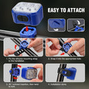 WORKPRO Bike Lights Set [8+13 Modes], Rechargeable Bicycle Light Set Ultra Bright, IP65 Waterproof Bike Lights for Night Riding, 1200mAh Bike Headlight and Tail Light Reflectors