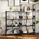 WORKPRO 4-Tier Folding Shelf, No-Assembly Metal Storage Rack with Wheels, 600 lbs Capacity (with Leveling Feet), Collapsible Shelving Unit for Kitchen, Pantry, Bathroom & Closet Organization