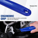 WORKPRO 4-piece Adjustable Wrench Set, 6-Inch & 8-Inch & 10-Inch & 12-Inch Wrenches, Wide Jaw Black Oxide Wrench, Metric & SAE Scales, Cr-V Steel, for Home, Garage, Workshop