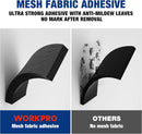 WORKPRO Garage Wall Protector, 4 Pack Garage Car Door Protector | 1.18” Ultra Thickness and Mesh Fabric Adhesive, Resilient NBR Foam Car Door Bumper Guards for Collision Protection