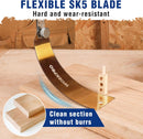 WORKPRO 10 Inch Japanese Pull Saw, Double-Edged Hand Saw for Wood Cutting with 7-9&18 TPI, SK5 Flexible Blade Flush Cut Saw with Non-Slip Beech Handle, Perfect Woodworking Tool Gift