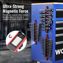 WORKPRO Magnetic Screwdriver Organizer and Wrench Organizer, Aluminum Rail Magnetic Tool Organizer, Tool Holder, Toolbox Organization, 24-Slot Screwdriver and Wrench Holder (Tools not Included)