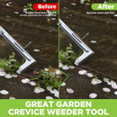WORKPRO 3 Pcs Weed Puller, Crack Weeder and Hand Trowel Garden Tool Set