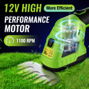 WORKPRO 2 in 1 12V Electric Cordless Grass Hedge Shear & Handheld Shrubbery Trimmer, with 2.0Ah Rechargeable Lithium-Ion Battery and 1 Hour Fast Charger