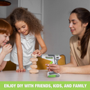 WORKPRO 7.2V Cordless Hot Melt Glue Gun Kit - Pink Ribbon