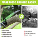 WORKPRO 12 Inch Japanese Teeth Reciprocating Saw Blades, 6TPI Arc Edge Wood Pruning Saw Blades for Tree Trimming, Wood Cutting, Durable Sharp, 5 Pack