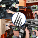 WORKPRO Drill Bit Extension Set, 4Pcs Magnetic Drill Screwdriver Bit Holder Extender with Aluminum Sleeve, 1/4 Inch Hex Quick Release Bit Holder for Drill in 2-3/8", 4", 6", 12"
