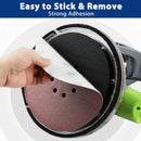 WORKPRO 50-Piece Sanding Discs Set 9-Inch 8 Hole Hook-and-Loop Sandpaper 6 Grades - 60, 80, 120, 150, 180, 240 Grits, Grinding Abrasive Sanding Disc for Drywall Sander Wood Furniture Finishing