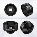 WORKPRO 32mm Oil Filter Socket Wrench, Oil Filter Removal Tool, Oil Filter Change Set, Ideal for Some Ecotec, TDI, VW, Audi, BMW, Polaris, GM, Volkswagen, Pontiac, Chevrolet, Saturn, Pontiac, Saab