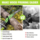 WORKPRO 9 Inch Japanese Teeth Reciprocating Saw Blades, 6TPI Arc Edge Wood Pruning Saw Blades for Tree Trimming, Wood Cutting, Durable Sharp, 3 Pack