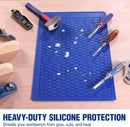 WORKPRO Silicone Glue Mat, Non-Stick Heat Resistant Silicone Pad | Built-in Measurement Grid & Anti-Slip Surface for Resin, Epoxy, Crafts, Woodworking, Garage and DIY Projects