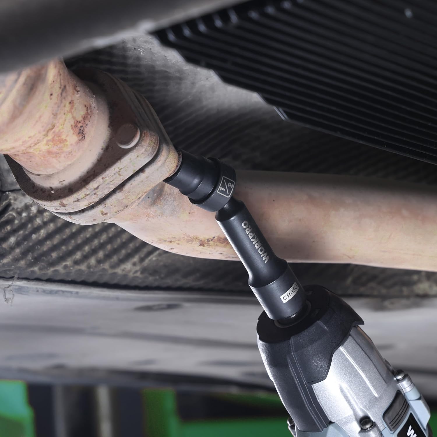 1/2-in drive swivel driveline socket with black CR-MO steel body