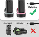 WORKPRO 12V Battery Pack Charger – Only Compatible with WORKPRO Cordless 12V Lithium-ion Drill Driver (Models: W004576A, W004577A, W122044AE, W122045AE), Not Compatible with Other Drills