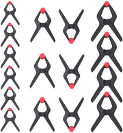 WORKPRO 16 Pcs Nylon Spring Clamp Set for Woodworking, Photography Studios and DIY Works
